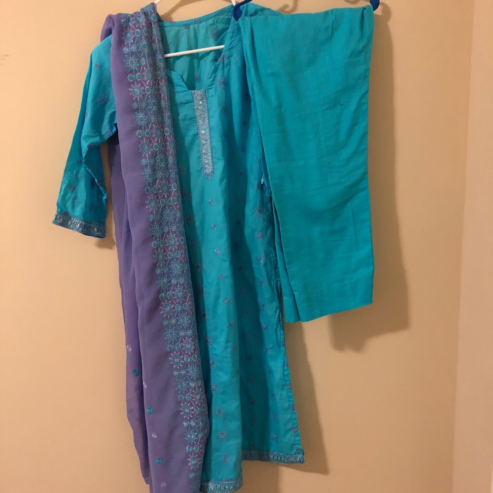 3 piece Pakistani Indian salwar kameez